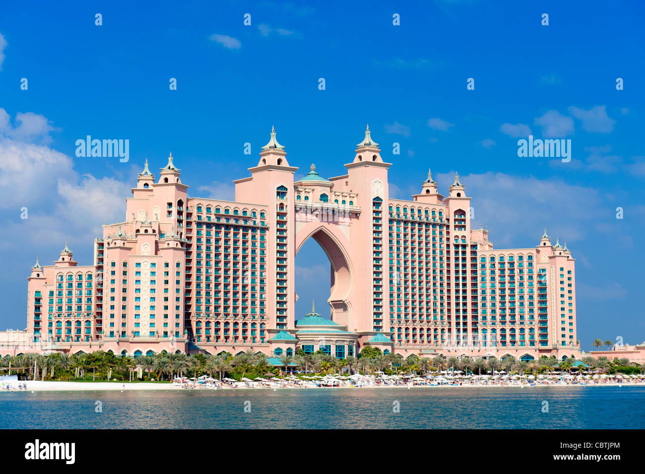 Das Atlantis Hotel auf Palm Jumeirah in Dubai in Vereinigte Arabische Emirate Stockfoto