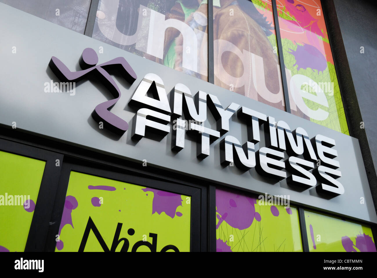 Jeder Zeit Fitness-Studio, London, England Stockfoto