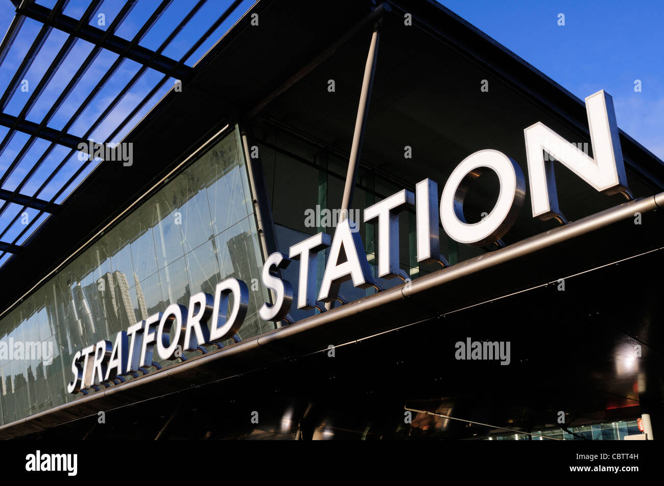 Stratford Bahnhof Stratford, London, England, Vereinigtes Königreich Stockfoto