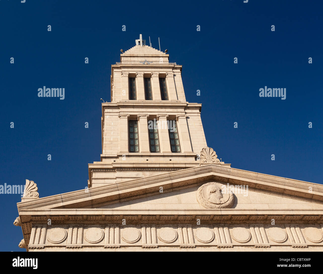 Washington Masonic Temple und Memorial Tower in Alexandria, Virginia. Der Turm wurde im Jahre 1932 vollendet. Stockfoto