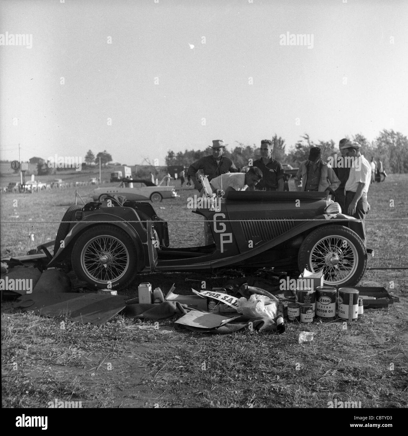 Sports Car Club of America Rennen aus den frühen 1960er Jahren oder Ende der 1950er Jahre. Stockfoto
