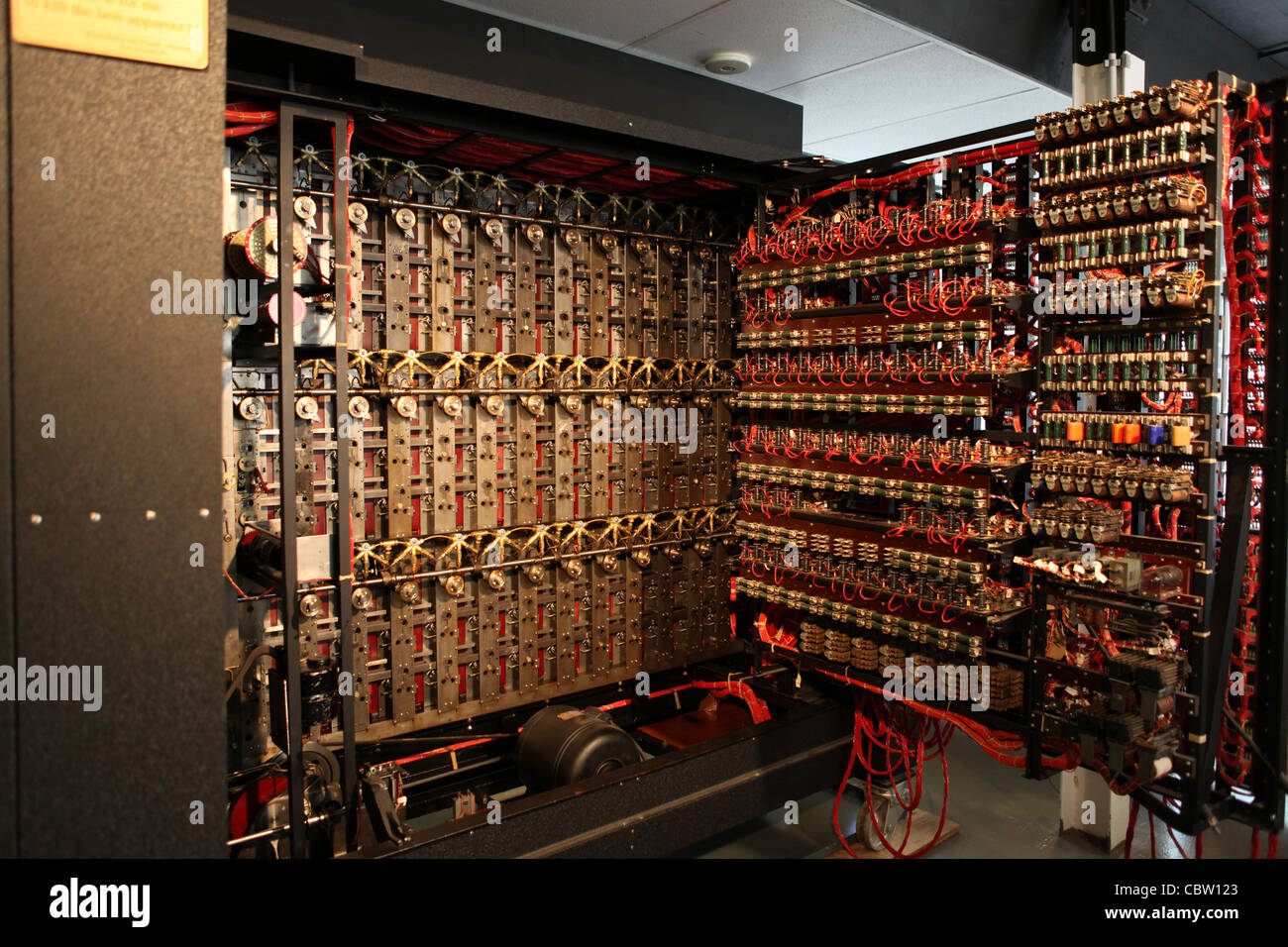 Die Turing-Bombe, Re-build Projekt in Bletchley Park, UK Stockfoto