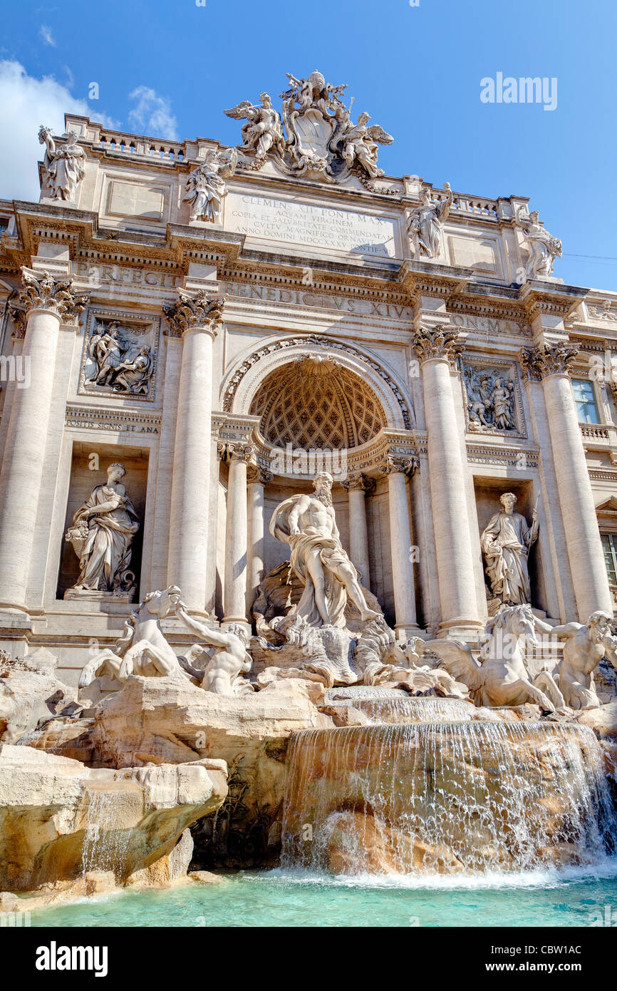 Fontana di Trevi Brunnen Rom Italien Stockfoto