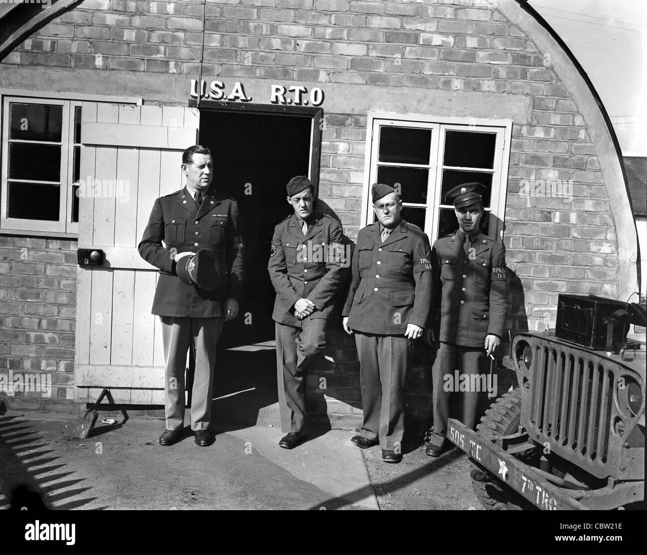 Fotos von Europa und England während des zweiten Weltkriegs. Dies sind die persönlichen Fotos eines US-Armee-Fotografen. Stockfoto