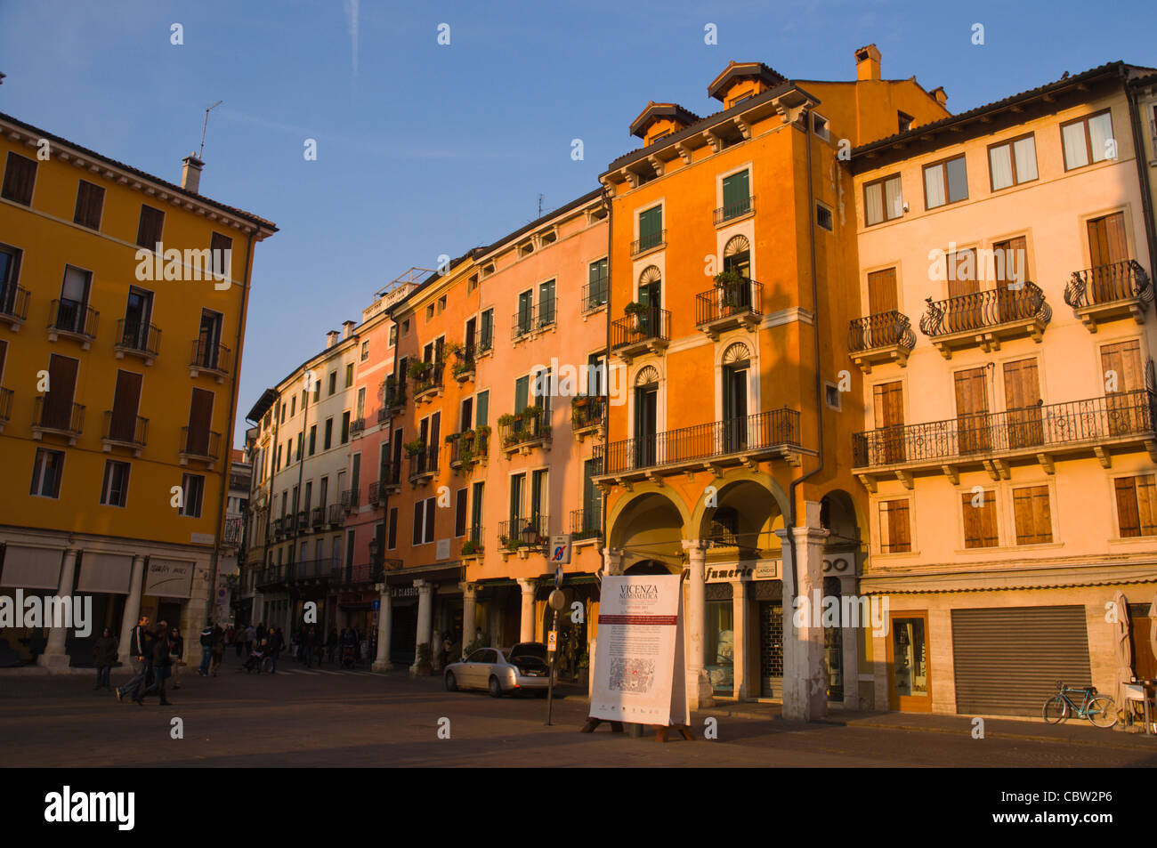 Piazza dei Signori quadratische Vicenza Veneto Region Nord Italien Europa Stockfoto