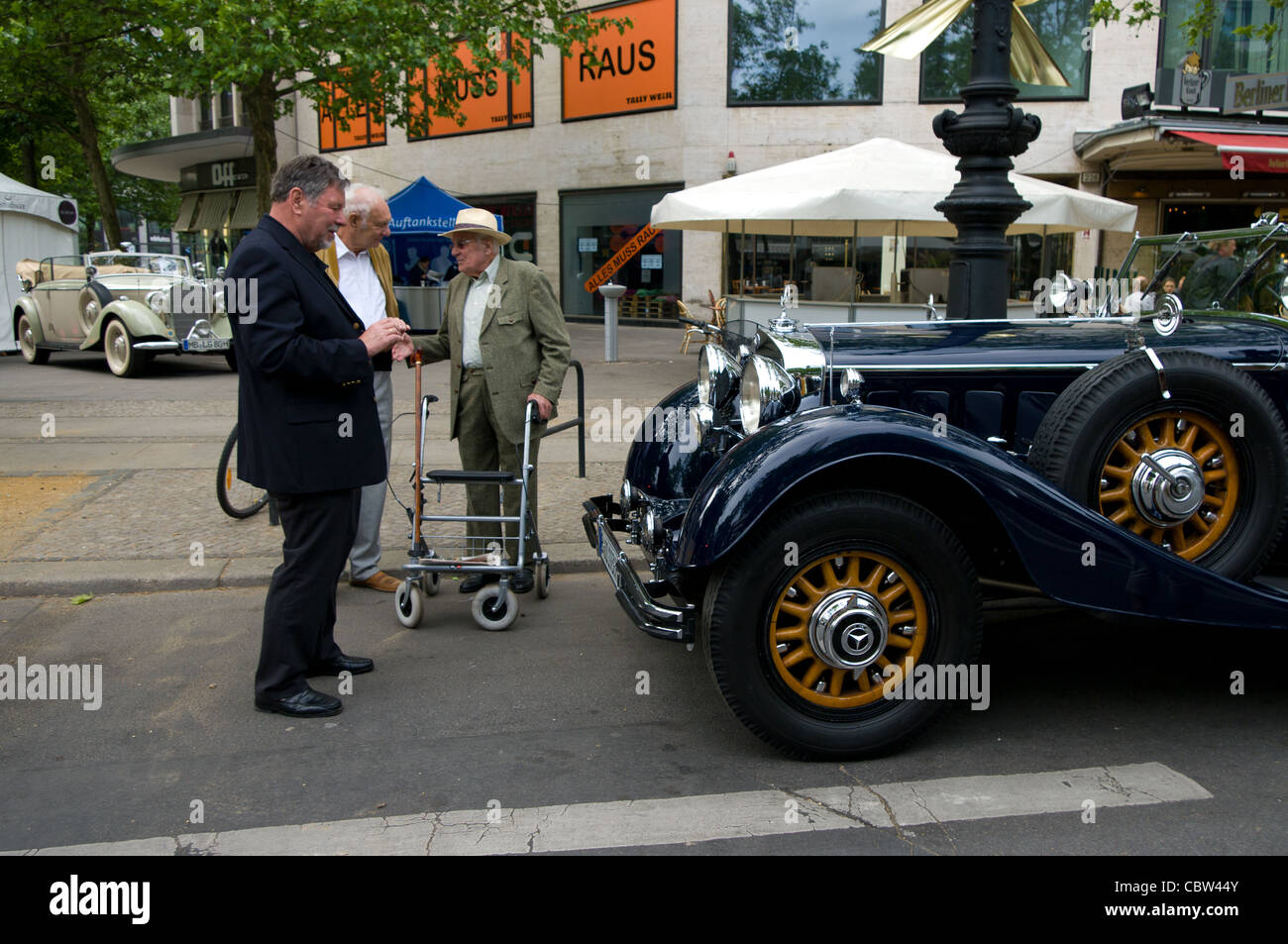 Cabrio Mercedes-Benz S 1929 Stockfoto