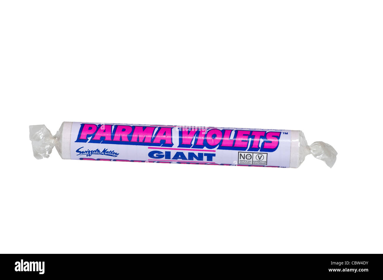 Ein Paket von Parma Veilchen traditionellen Süßigkeiten Stockfoto