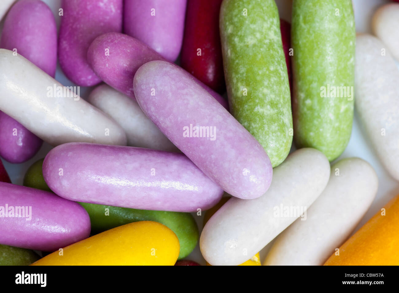 Lakritz Zuckererbsen traditionellen Süßigkeiten (Fokus auf die besten Bonbons) Stockfoto