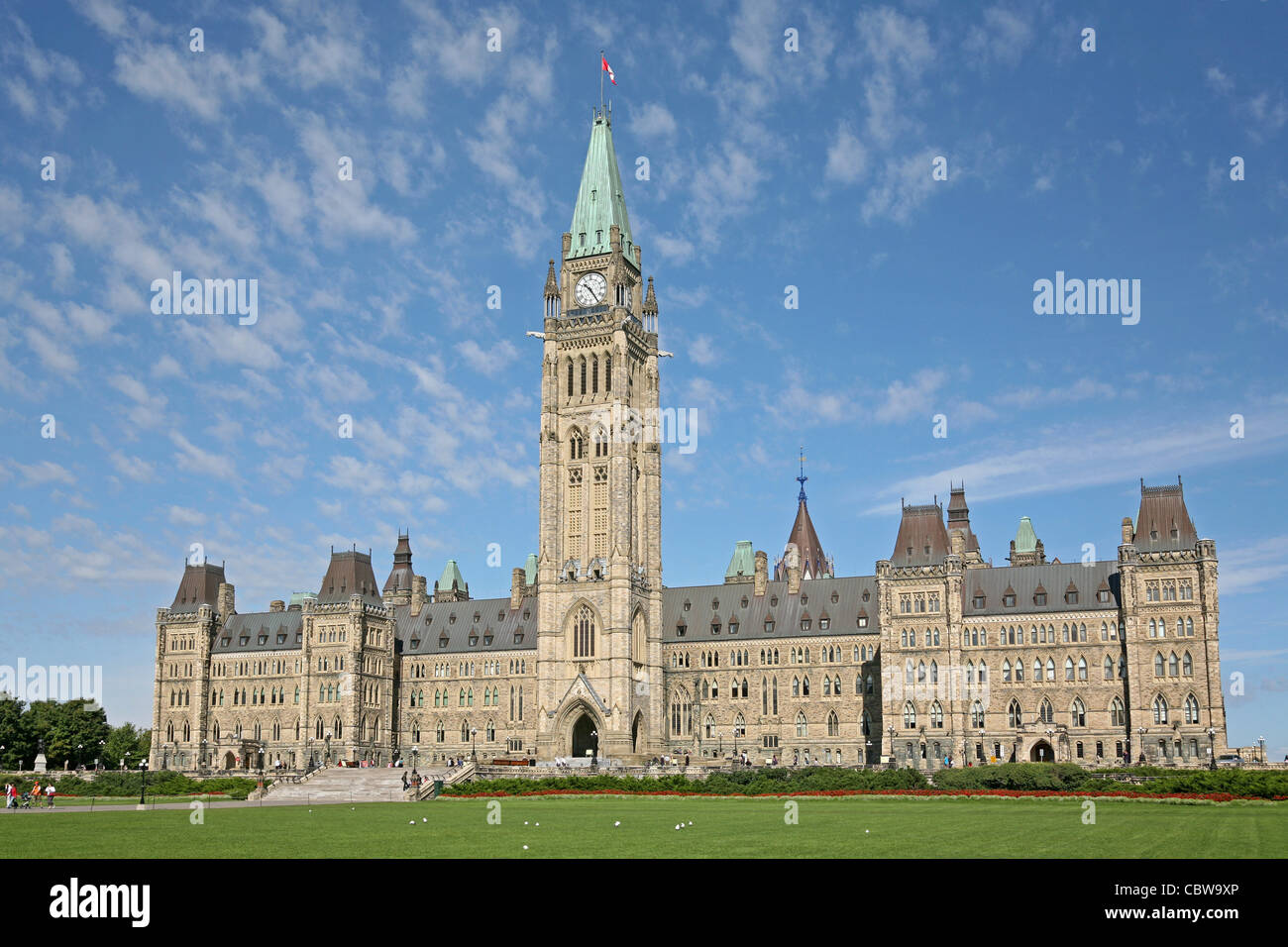 Kanadische Parlamentsgebäude Ottawa Stockfoto