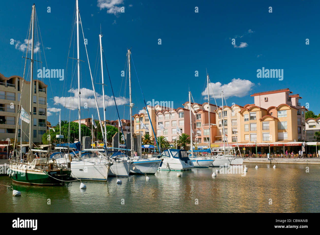 Gruissan, Aude, Langudoc-Roussillon, Frankreich Stockfoto