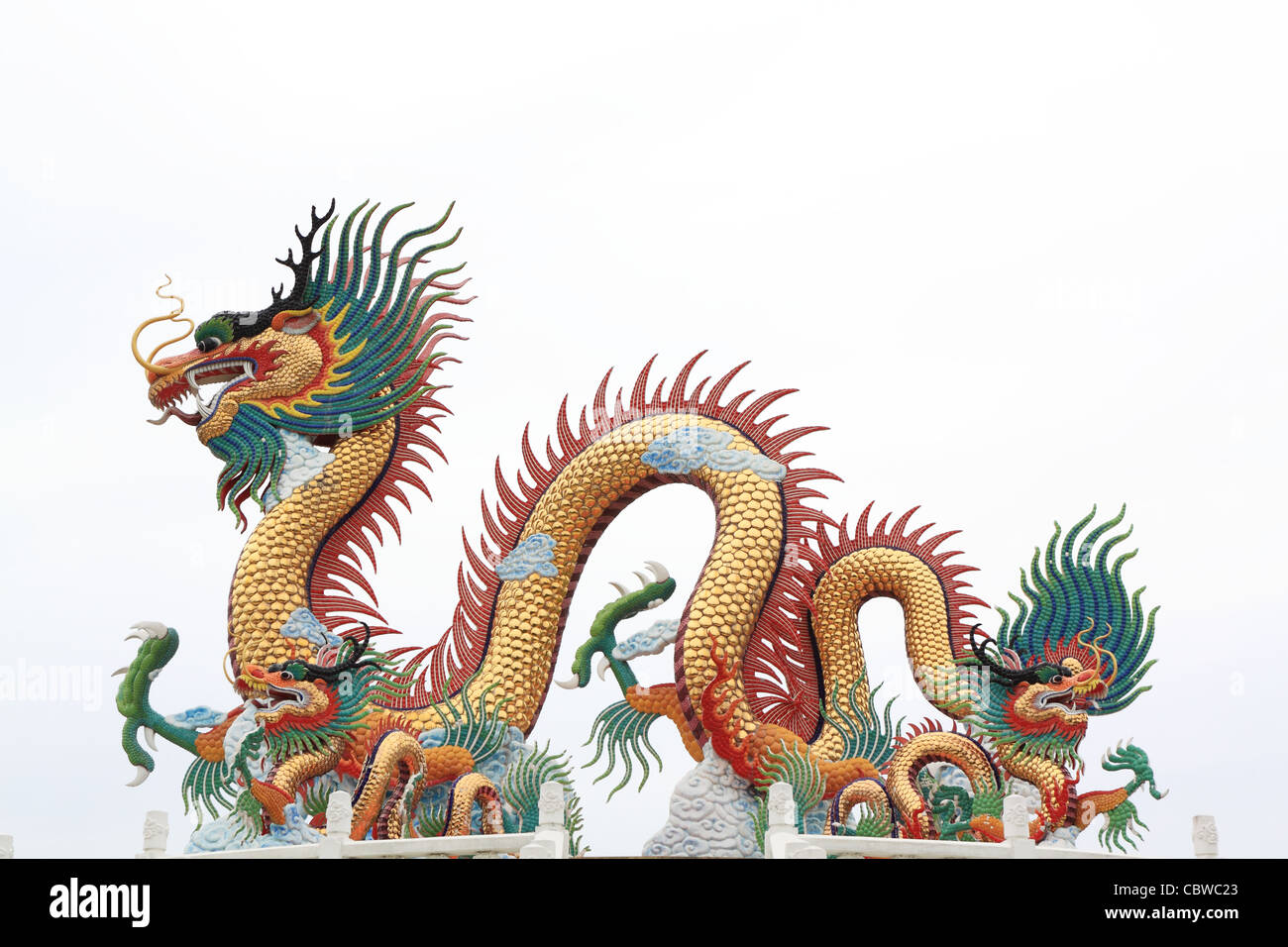 Chinesische Drachenstatue Stockfoto