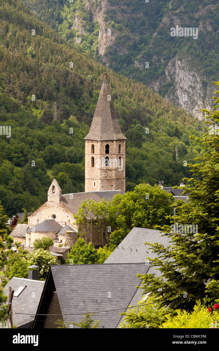 Salardú, Val d ' Aran, Lleida, Spanien Stockfoto