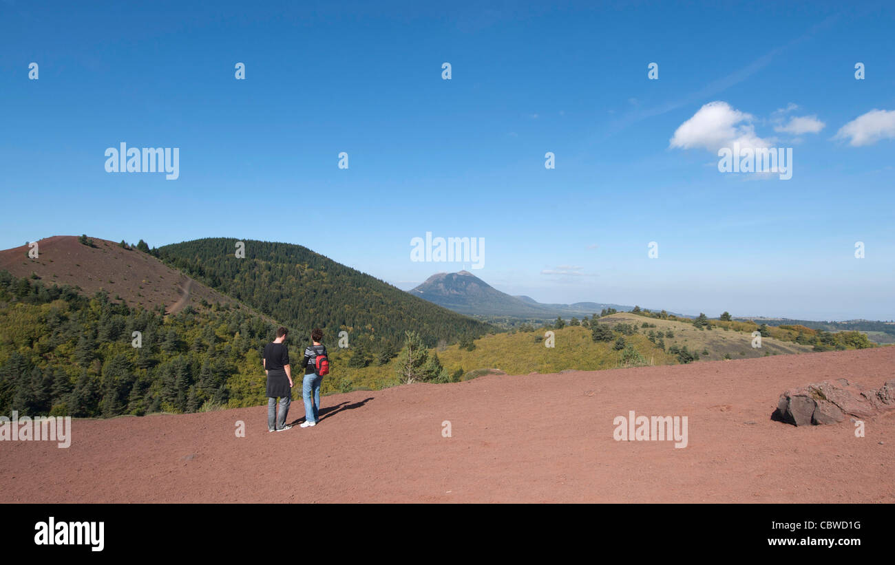 Parc Naturel Régional des Vulkane d ' Auvergne, Puy-de-Dome, Auvergne, Frankreich. Stockfoto