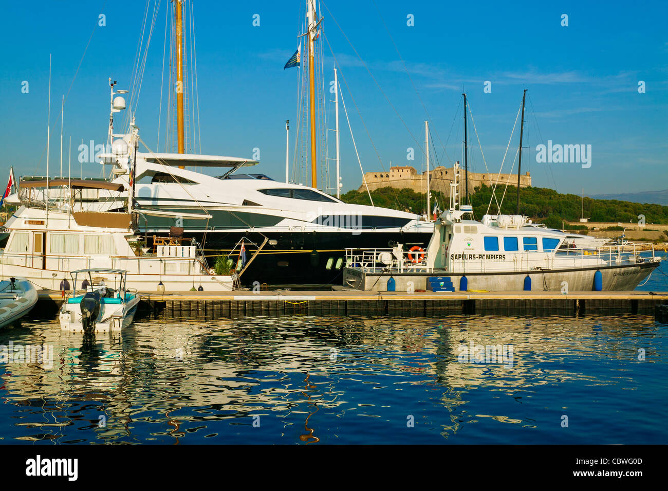 Port-Vauban, Anibes, Côte d ' Azur, Frankreich Stockfoto