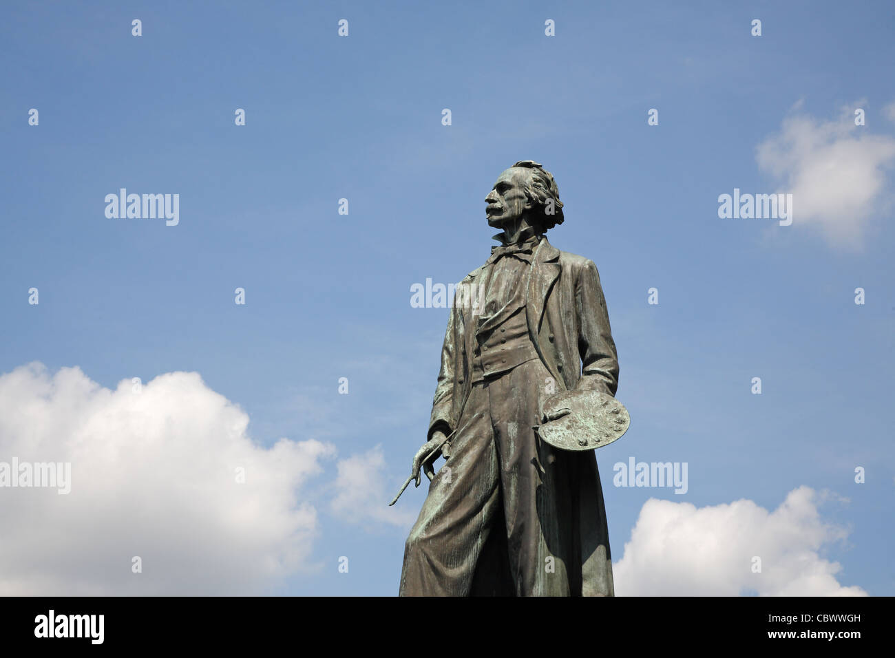 Josef Mánes Statue, Prag, Tschechische Republik Stockfoto