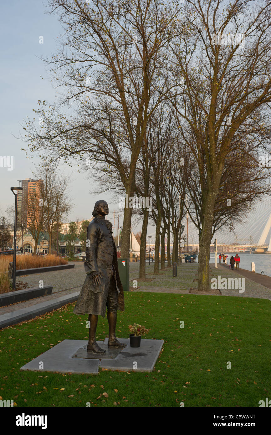 Statue des russischen Zaren Peter dem großen in Rotterdam Stockfoto