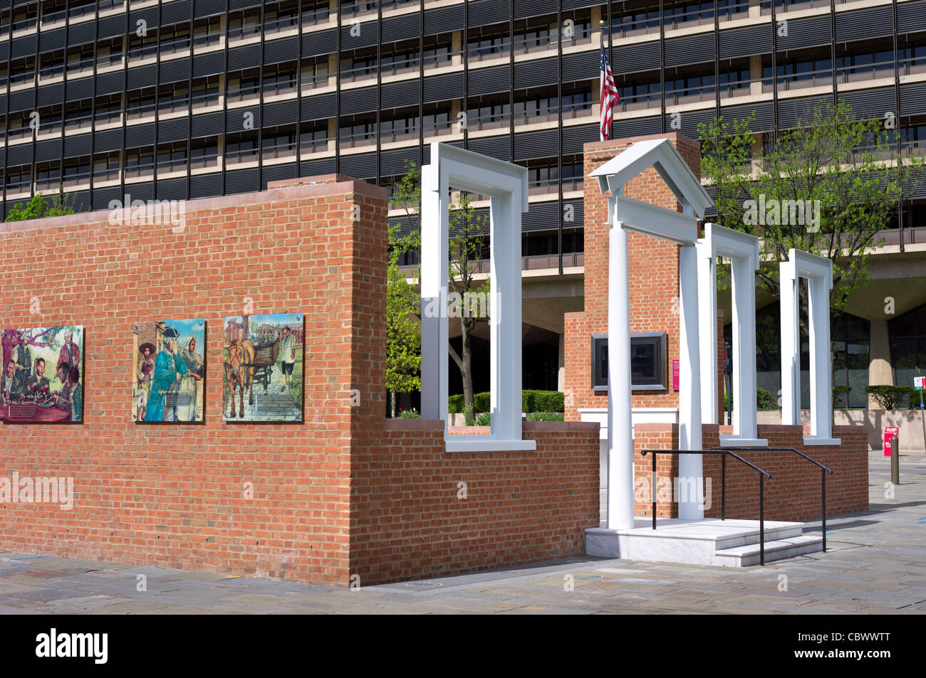 DES PRÄSIDENTEN HAUS WEBSITE PHILADELPHIA PENNSYLVANIA Stockfoto