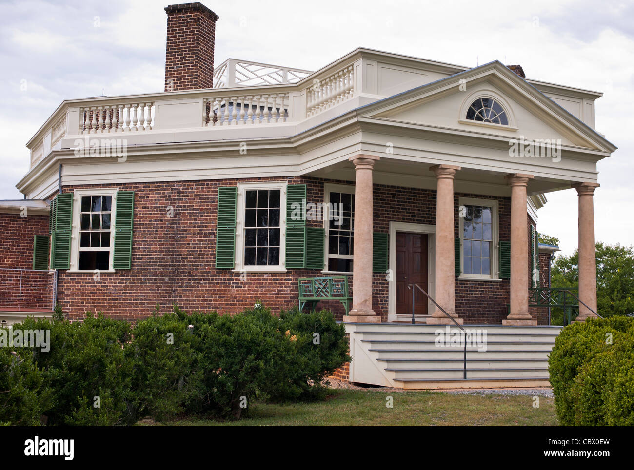 THOMAS JEFFERSON POPLAR FOREST VIRGINIA Stockfoto