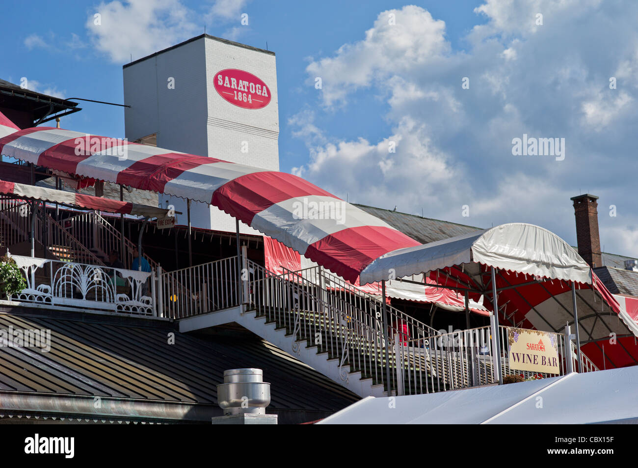 SARATOGA RACE TRACK SARATOGA SPRINGS, NEW YORK Stockfoto