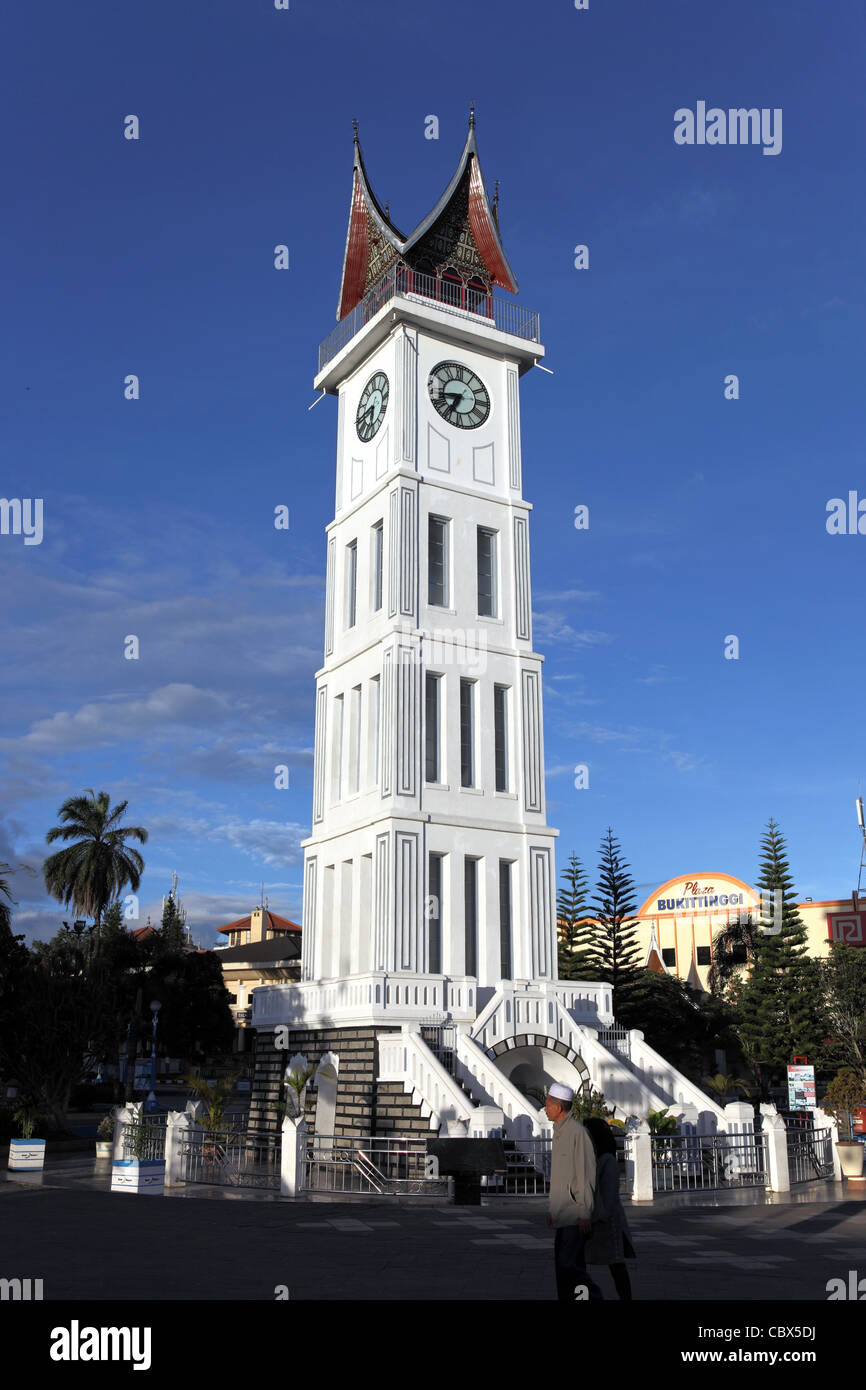 Der Clock Tower. Bukittinggi, West-Sumatra, Sumatra, Indonesien, Süd-Ost-Asien, Asien Stockfoto