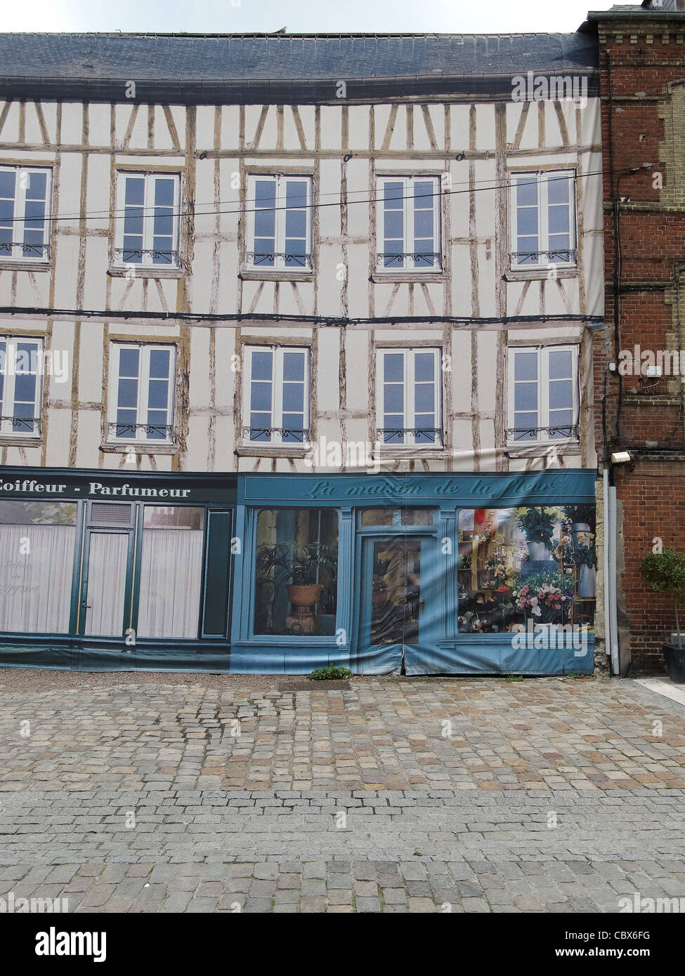 Gerillte Gebäude Stockfoto