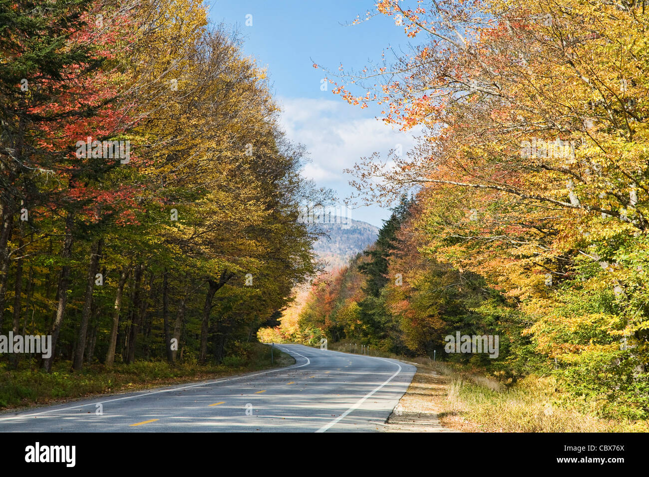 Die Kancamagus Highway in den White Mountains, New Hampshire Stockfoto