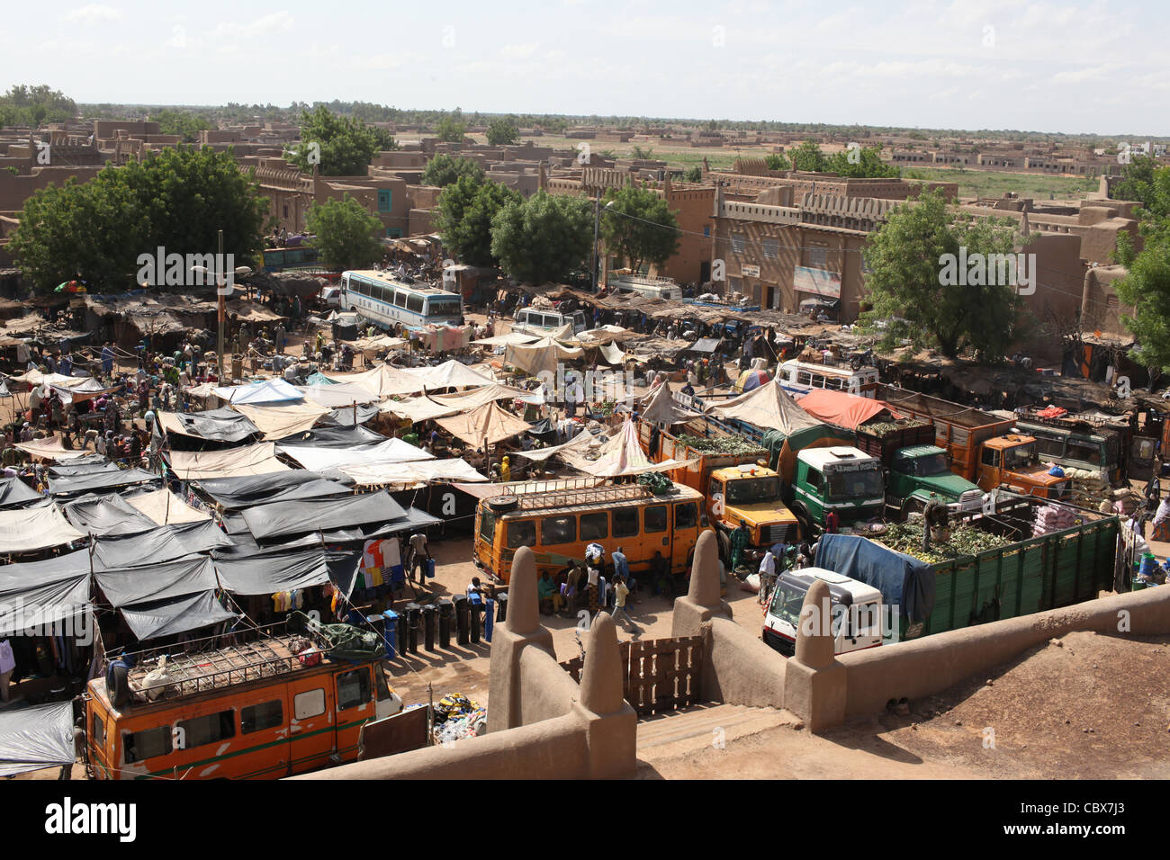 Den berühmten Markt von Djenne, Mali, Afrika Stockfoto