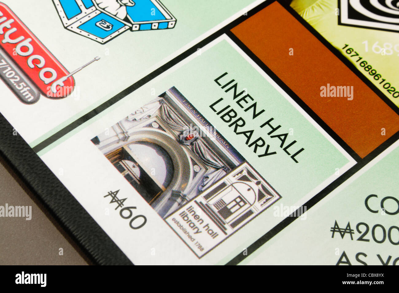 Belfast-Monopol: Linenhall Bibliothek Stockfoto