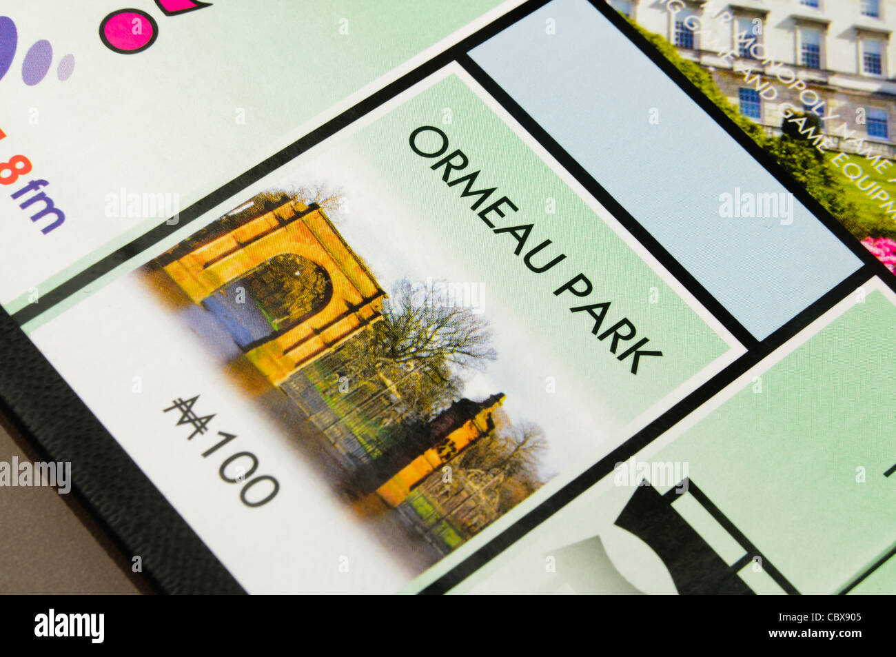 Belfast-Monopol: Ormeau Park Stockfoto