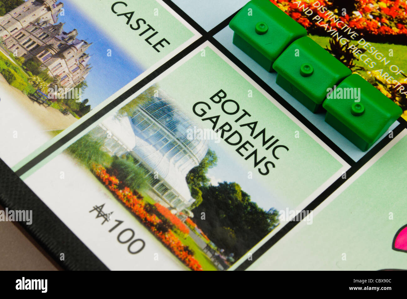 Belfast-Monopol: Gebäude befindet sich im Botanischen Garten Stockfoto