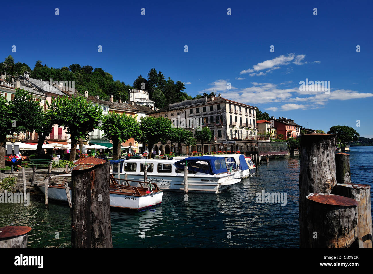 Lago d ' Orta Italien Stockfoto