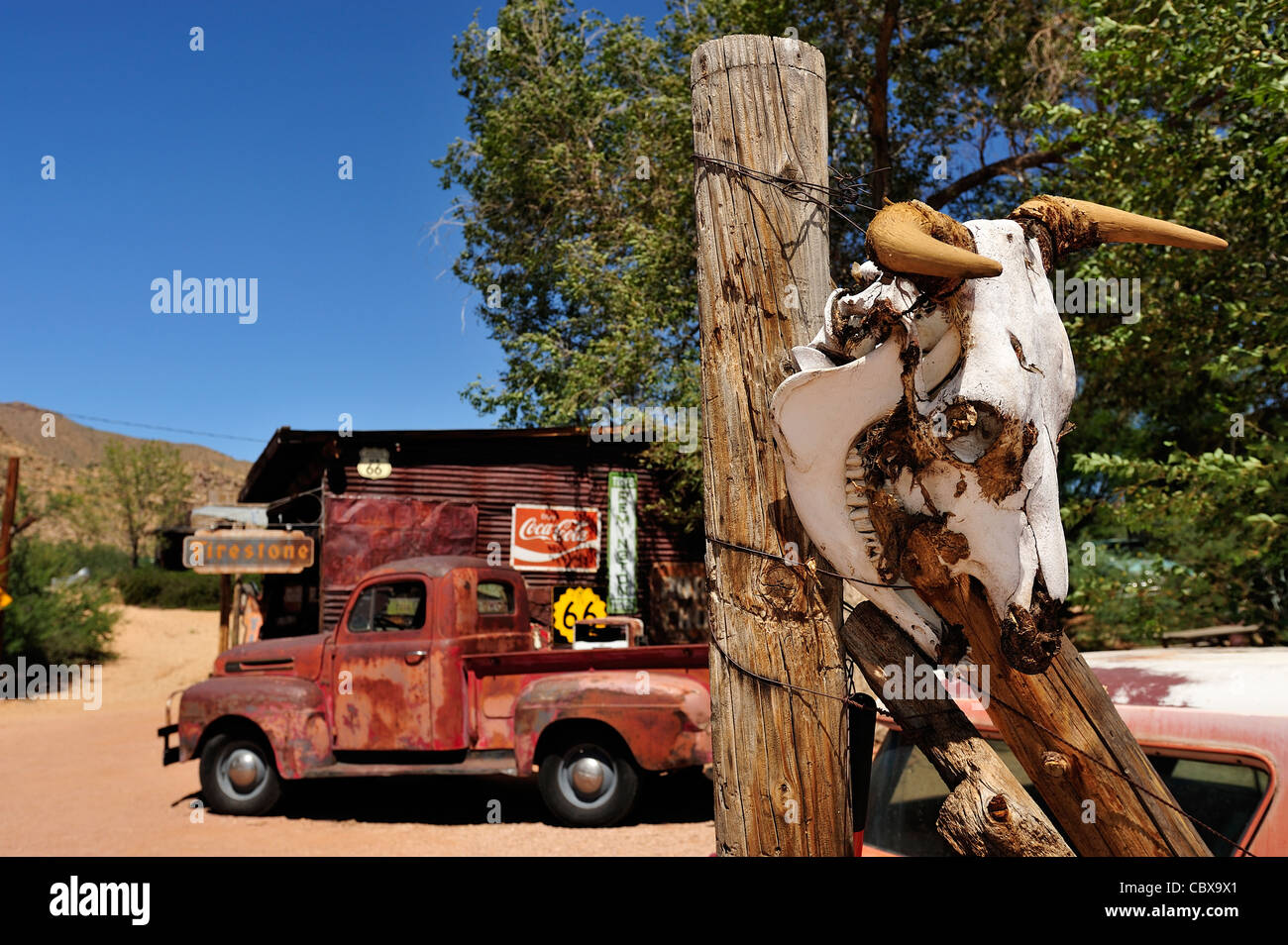 Auf der Route 66 Stockfoto