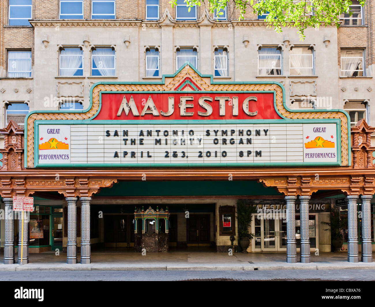 Majestic Theatre, San Antonio Stockfoto