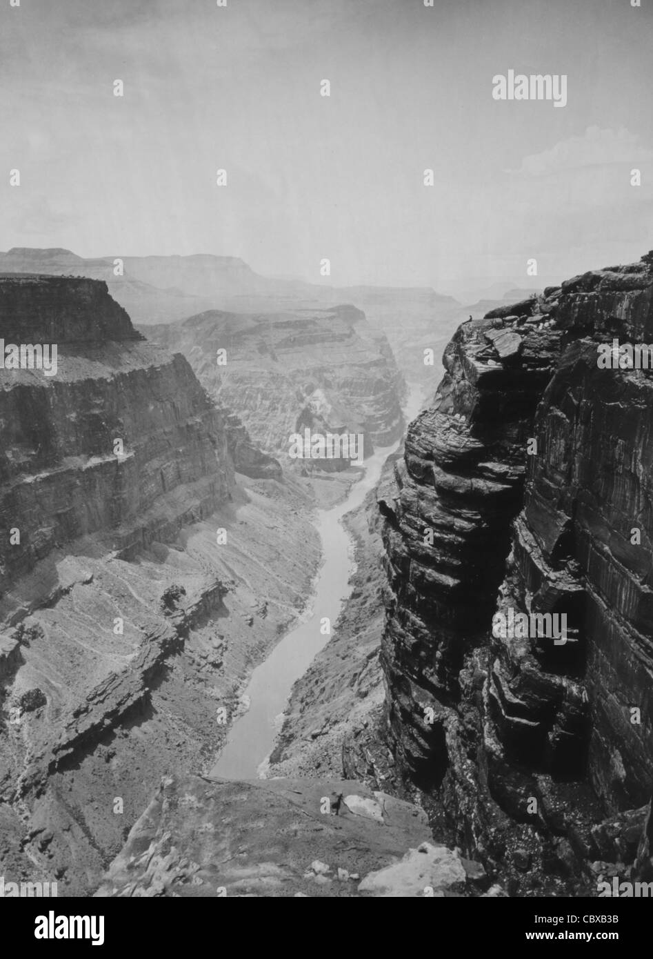 Grand Canyon, Colorado River, Blick nach Westen, ca. 1872 Stockfoto