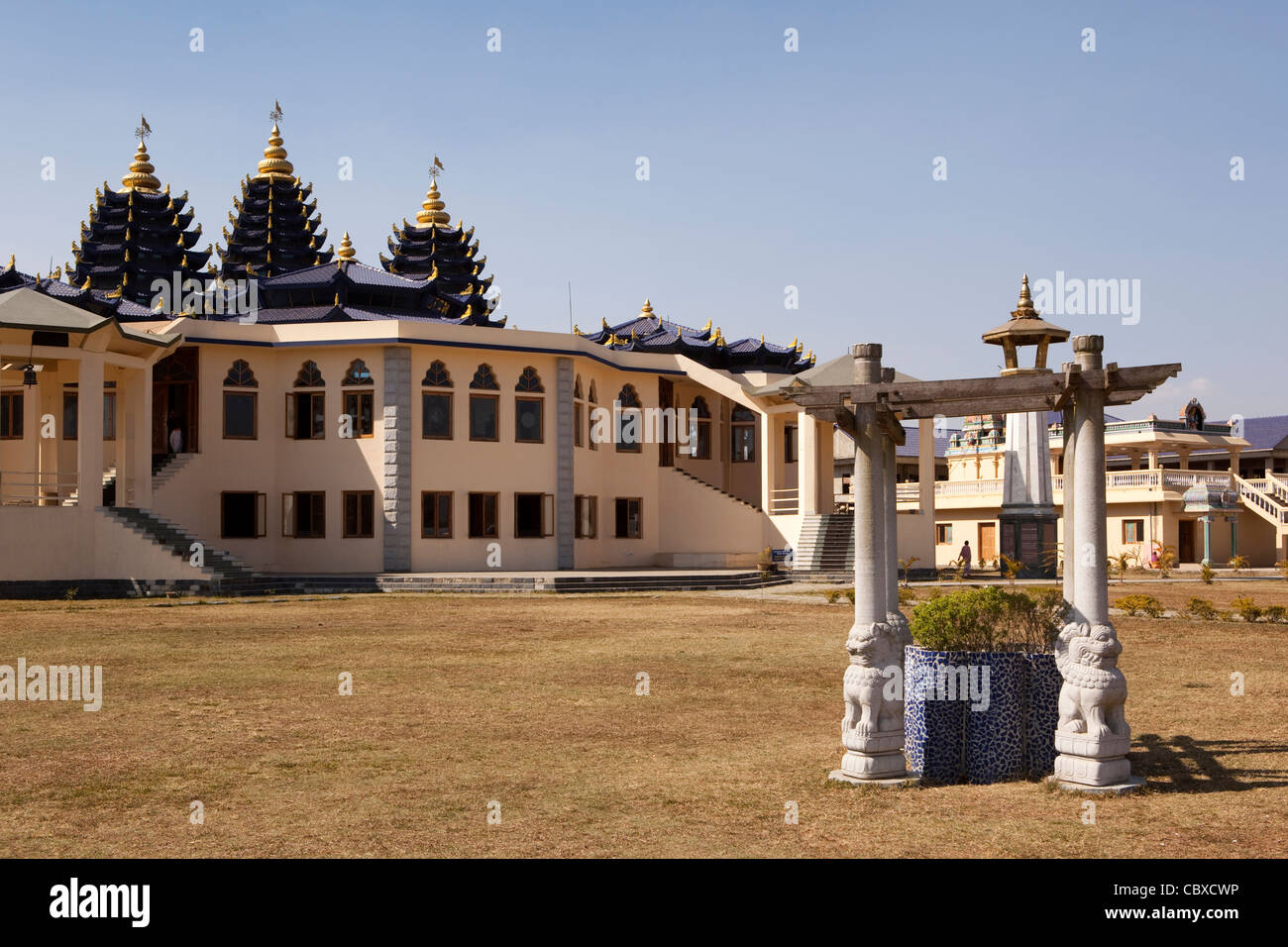 Indien, Manipur, Imphal, Krishna-Bewusstsein-Zentrum Stockfoto