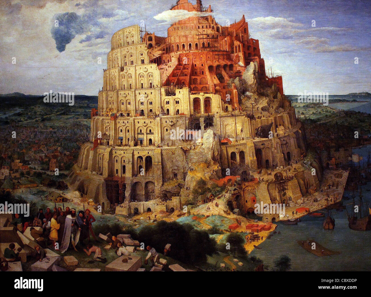 Brueghel der Turmbau zu Babel 1563 Kunsthistorisches Museum - Wien Stockfoto