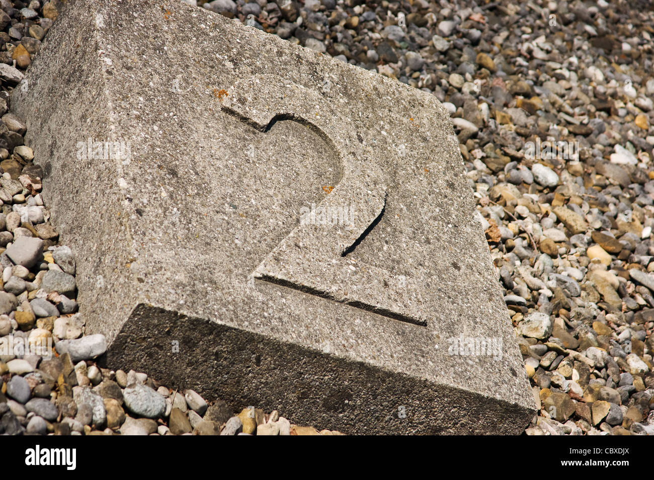 Symbol im KZ Dachau, wo die Kaserne verwendet werden Stockfoto