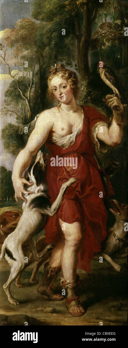 Peter Paul Rubens flämischen Schule Diana Jägerin Madrid - Museo del Prado Stockfoto