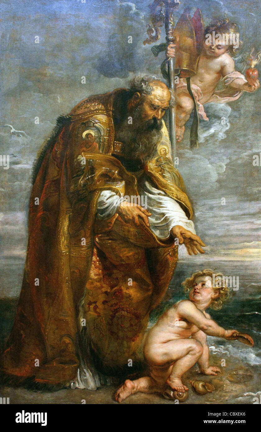 Peter Paul Rubens flämischen Schule St Augustine 1636 National Gallery - Pragua Stockfoto