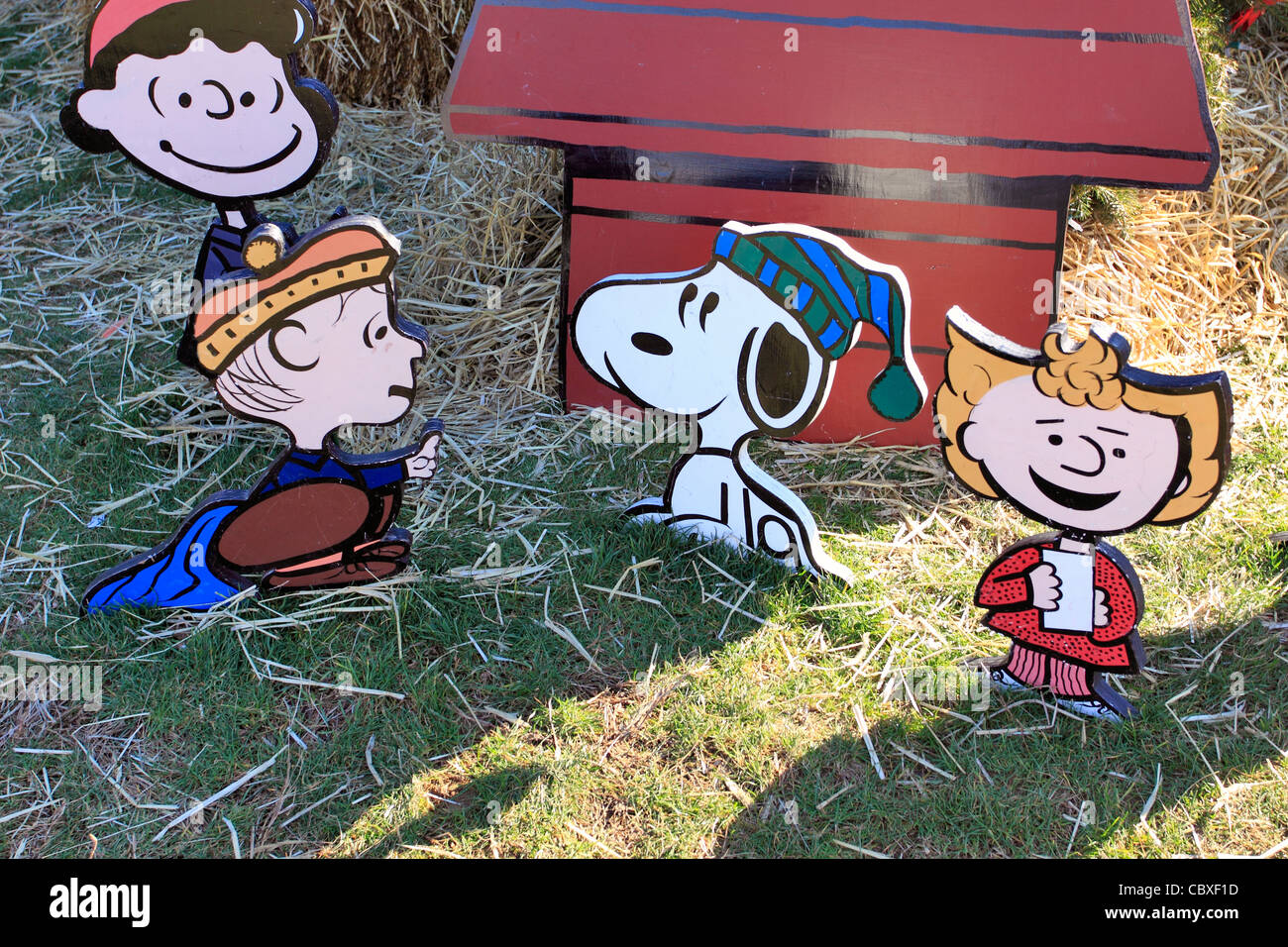 Peanuts-comic-Figuren Stockfoto