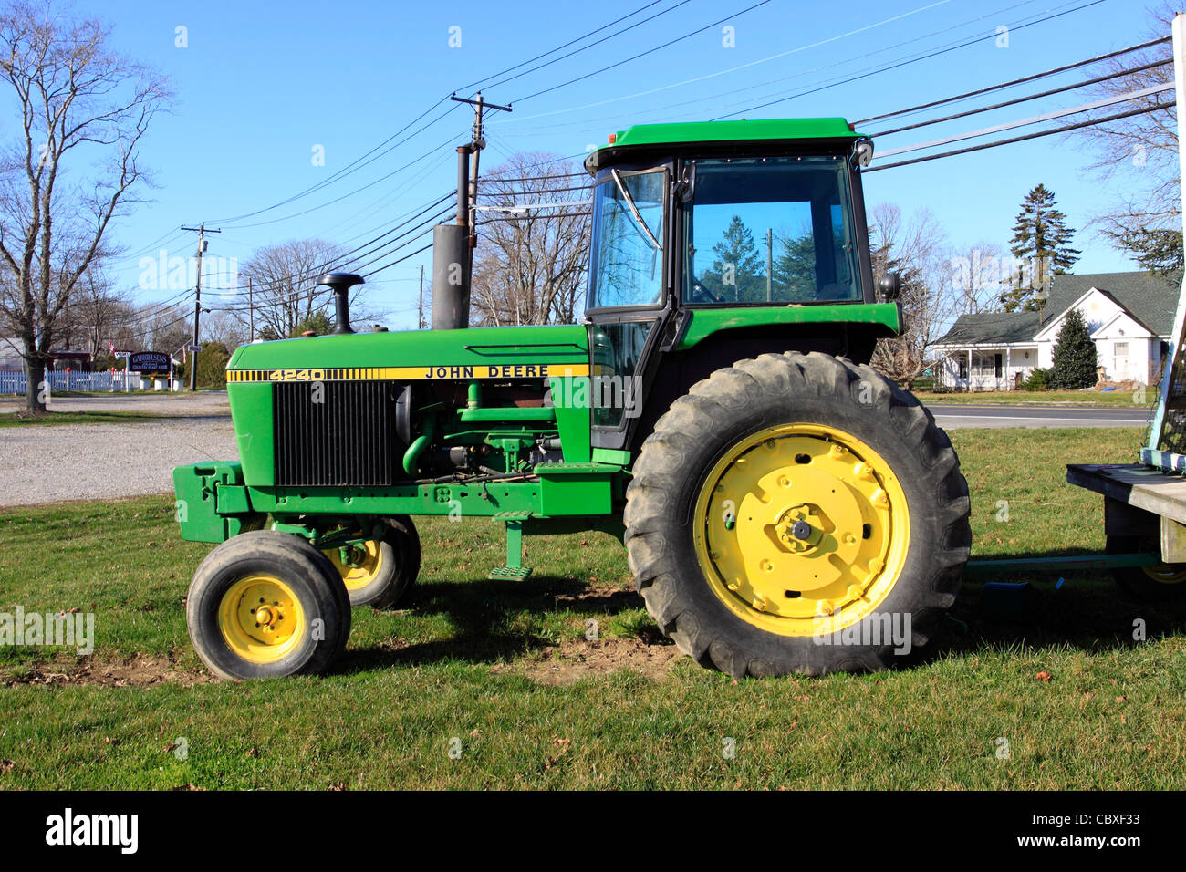 Bauernhof Traktor östlichen Long Island NY Stockfoto