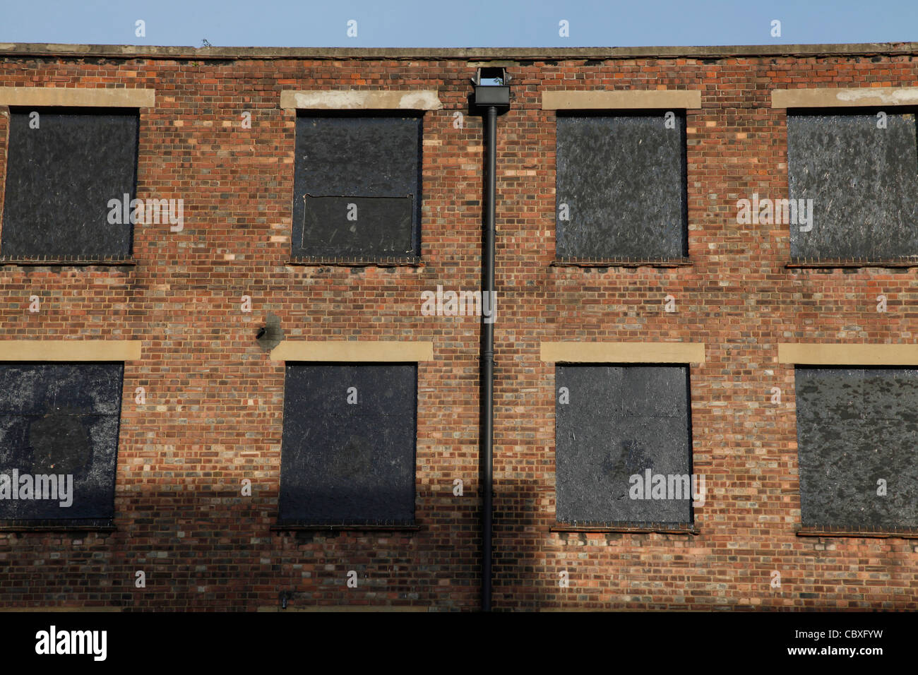 Verfallene alte Häuser in Spitalfields in Ost-London Stockfoto