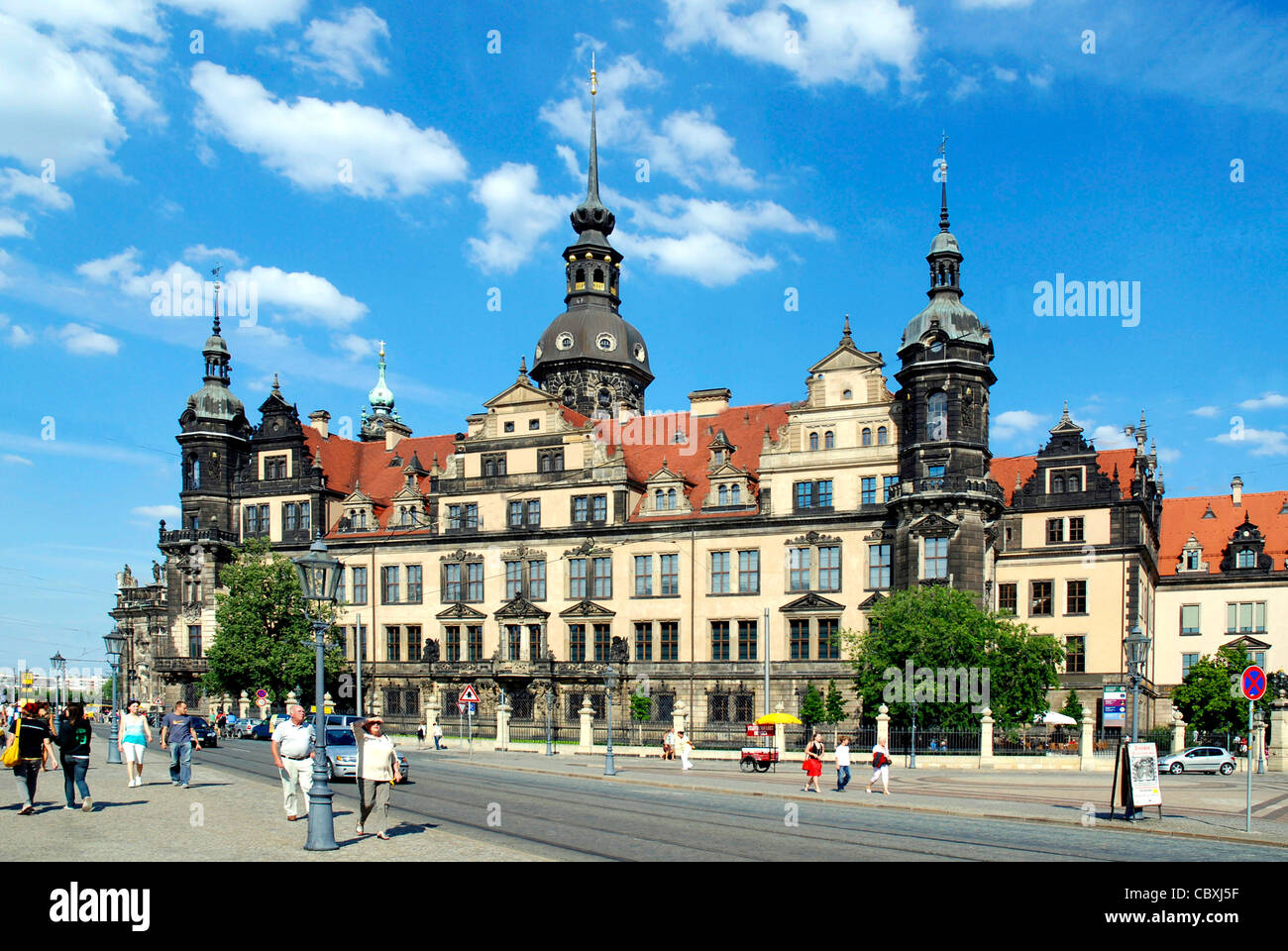 Residenzschloss in Dresden. Stockfoto