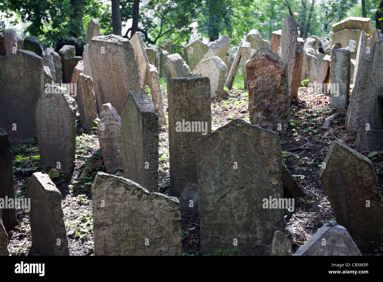 Alter jüdischer Friedhof, Prag Stockfoto