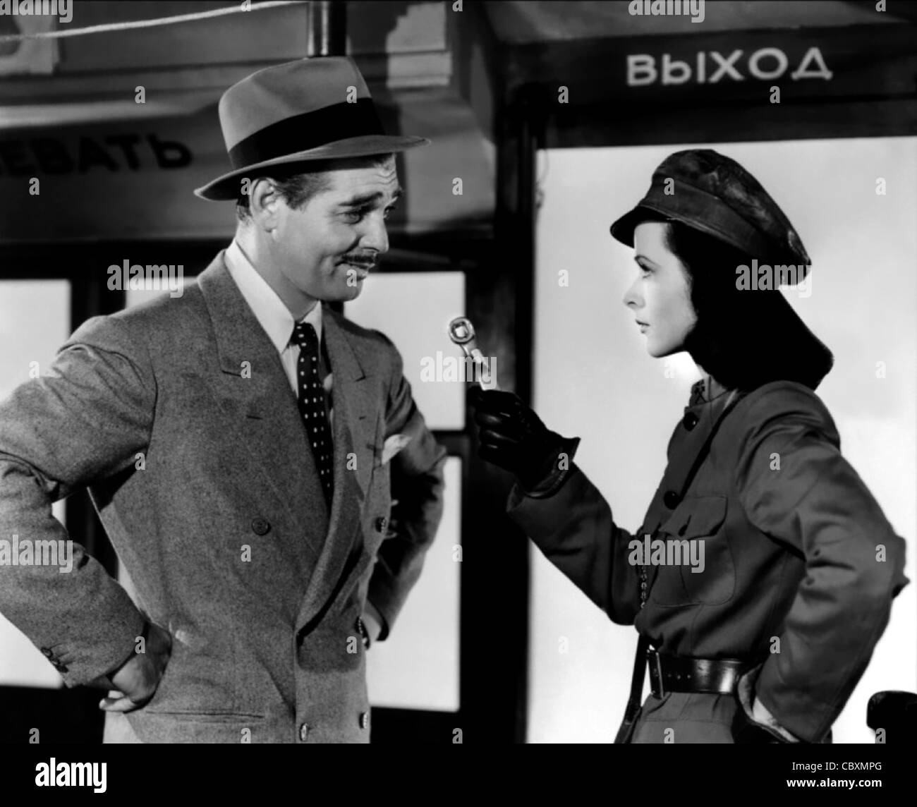 William Clark Gable (1. Februar 1901 – 16. November 1960) US-amerikanischer Schauspieler - Genosse X mit Heddy Lamarr Stockfoto