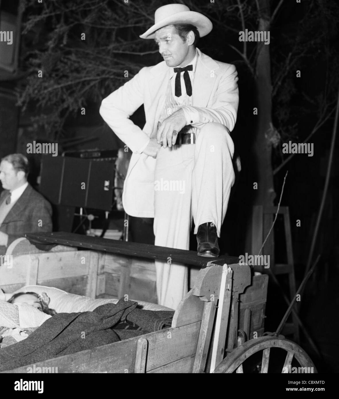 William Clark Gable (1. Februar 1901 – 16. November 1960) US-amerikanischer Schauspieler - gegangen mit dem Wind mit Vivien Leigh Stockfoto