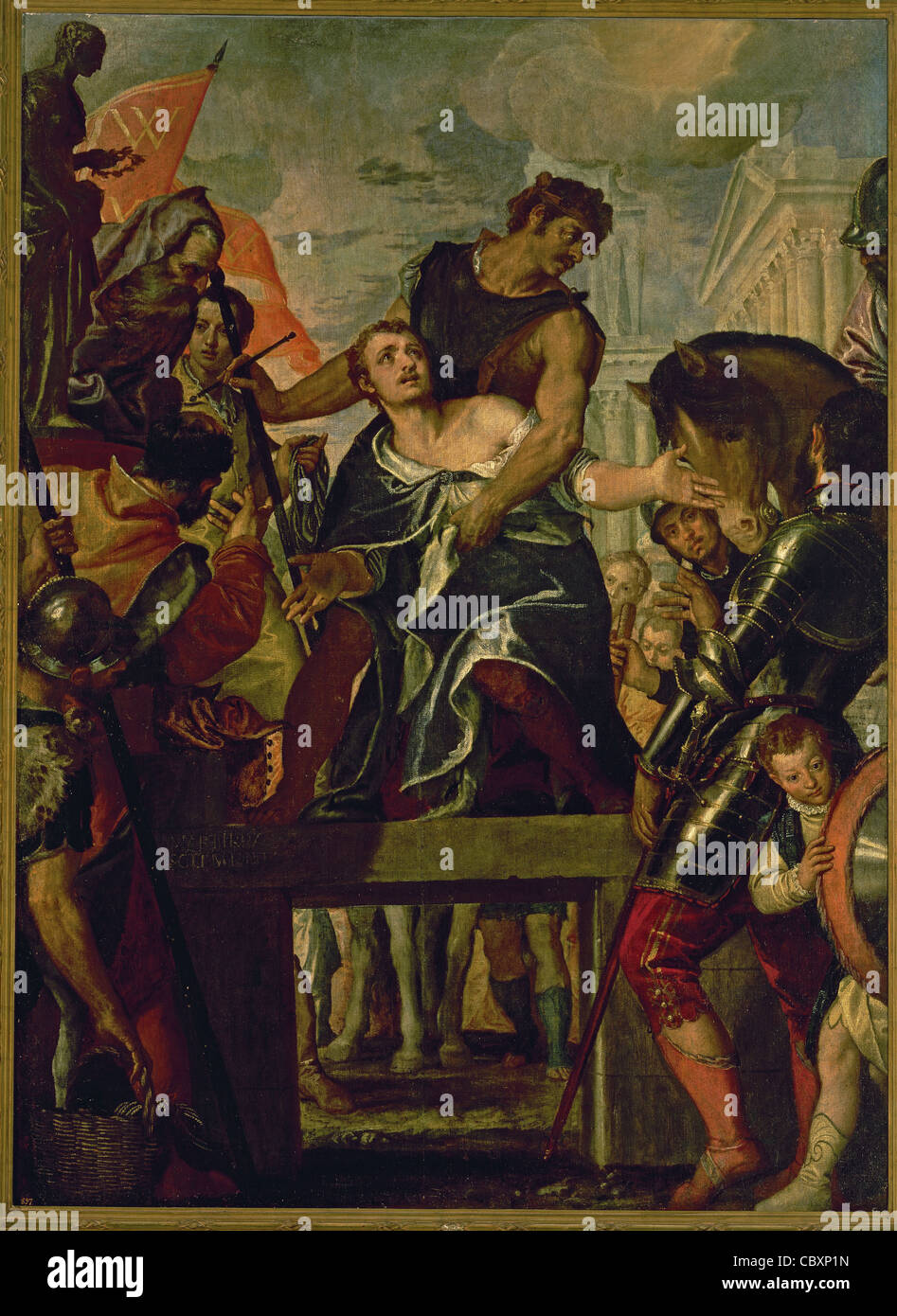 Paolo Veronese (1528-1588). Italienischer Maler. Das Martyrium des Heiligen Menas. 1580. Prado-Museum. Madrid. Spanien. Stockfoto