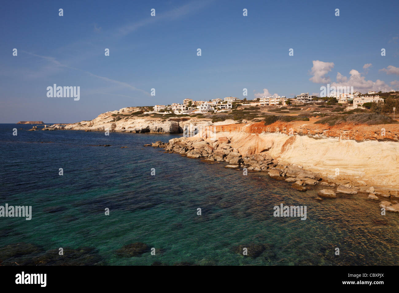 Seacaves in der Nähe von Coral Bay, Paphos, Zypern Stockfoto