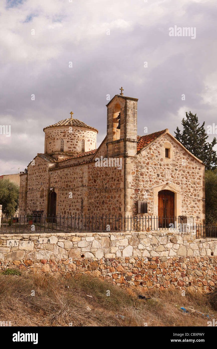 Dorfkirche in Tróodos auf Zypern. Stockfoto