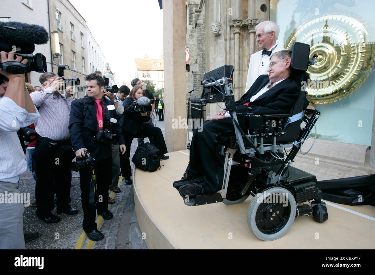 Professor Stephen Hawking Cambridge Stockfoto